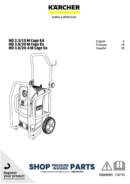 Karcher HD Mid Class Cage Operator Manual
