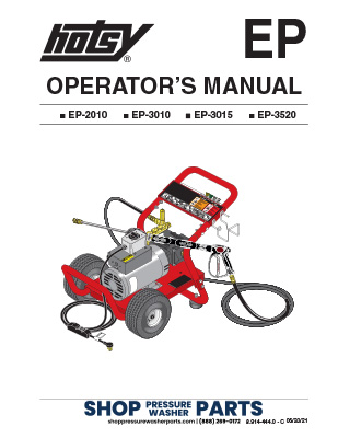 Hotsy EP Series Operator's Manual