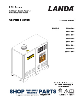 Landa ENG Series Operator's Manual