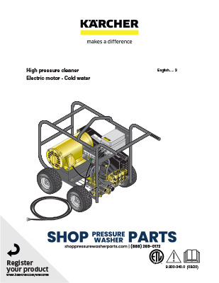Karcher HD Roll Cage Operator's Manual