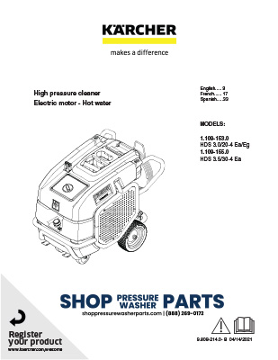 Karcher HDS EVO Operator's Manual