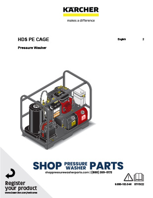 Karcher HDS PE Cage Operator's Manual
