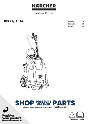 Karcher HDS Upright Class Operator's Manual