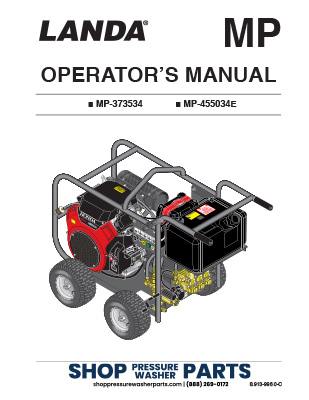 Landa MP Series Operator's Manual