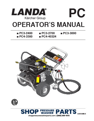 Landa PC Series Operator's Manual