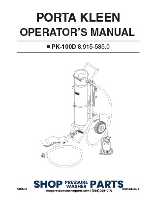 Landa PK Series Operator's Manual