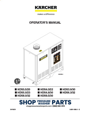 Karcher Sechura Series Operator's Manual