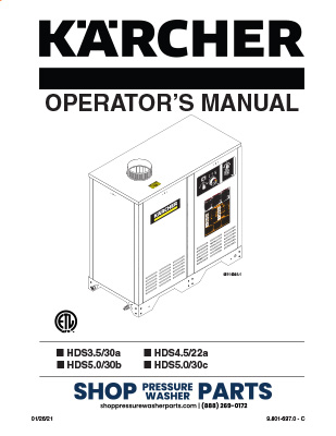 Karcher Tabernas Series Operator's Manual