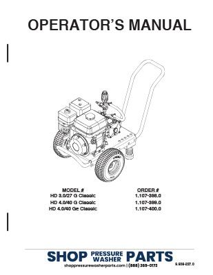Karcher Teton Series Operator's Manual