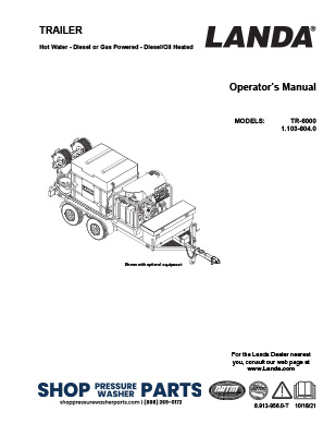 Landa TR Trailer Operator's Manual