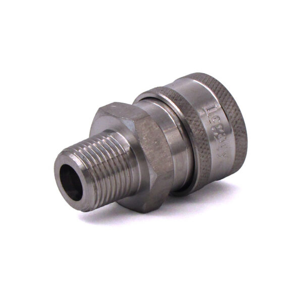 Stainless 3/8 in MPT x Quick Coupler - 8.707-135.0