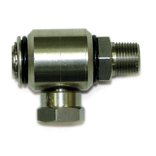 Swivel 90°, 3/8 M x 3/8 F, 5000 PSI, Stainless - Shop Pressure