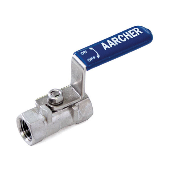 F x F Stainless Steel One-Piece Ball Valve