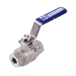 F x F Stainless Steel Two-Piece Ball Valve