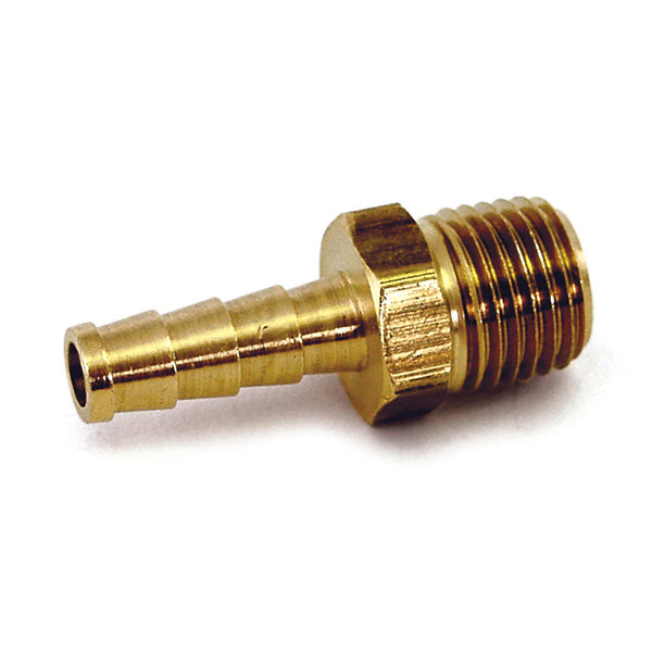 Check Barb, Viton™ 1/4" Barb x 1/4" M, Brass