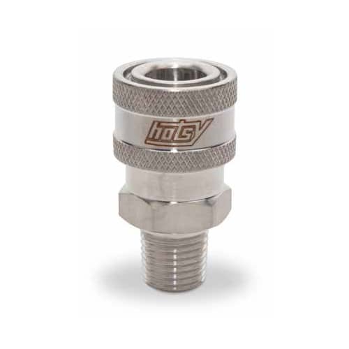 Hotsy Stainless Steel Coupler 1/4 inch MPT - 9.114-613.0