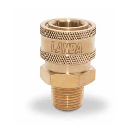 Landa Brass Coupler 3/8 inch MPT - 9.114-619.0