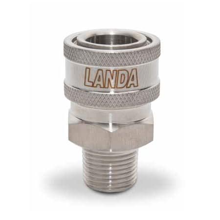 Landa Stainless Steel Coupler 3/8 inch MPT - 9.114-623.0