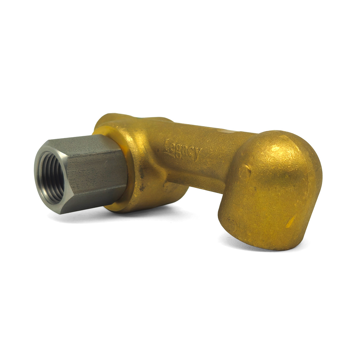 Extended Hose Reel Swivel, FPT x FPT, 5000 PSI Brass, Legacy