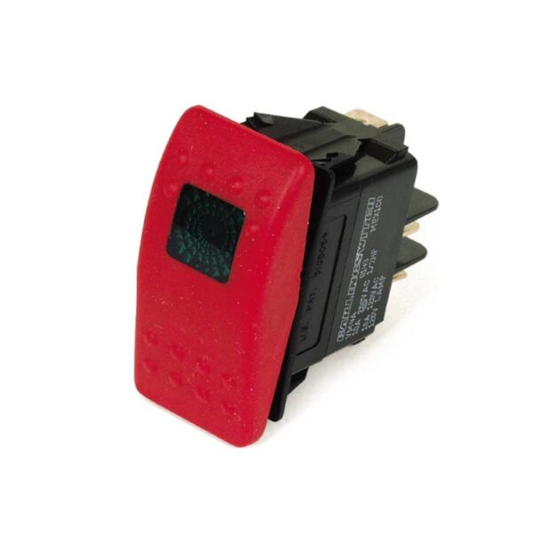 3-Position Rocker Switch with Red Light 9.802-452.0