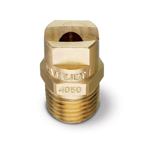 VeeJet® Nozzle, 25 Degree, 1/4" MPT Brass, Spraying Systems