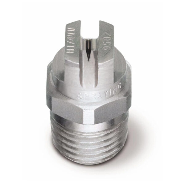 VeeJet® Nozzle, 50 Degree, 1/4" MPT Stainless, Spraying Systems